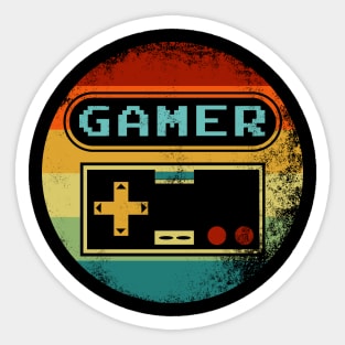 Retro Arcade Gamer Sticker